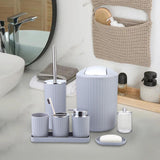 Maxbell Bathroom Accessories Set Elegant Tumbler 8 Piece for Clubs Office Countertop