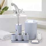 Maxbell Bathroom Accessories Set Elegant Tumbler 8 Piece for Clubs Office Countertop