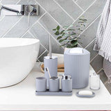 Maxbell Bathroom Accessories Set Elegant Tumbler 8 Piece for Clubs Office Countertop