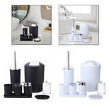 Maxbell Bathroom Accessories Set Housewarming Gift 8 Piece for Household Hotel Clubs black