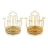 Maxbell Cup Drying Rack Portable Mug Draining Organizer for Living Room Cabinet Home Golden