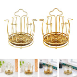 Maxbell Cup Drying Rack Portable Mug Draining Organizer for Living Room Cabinet Home Golden