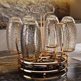 Maxbell Cup Drying Rack Portable Mug Draining Organizer for Living Room Cabinet Home Golden