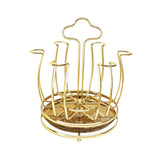 Maxbell Cup Drying Rack Portable Mug Draining Organizer for Living Room Cabinet Home Golden