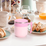 Maxbell Electric Protein Shaker Bottle Electric Mixing Cup for Other Beverage Coffee pink