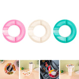 Maxbell Snack Bowl for 40oz Cup Resuable Durable Snack Rings for Home Office Camping Pink