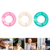 Maxbell Snack Bowl for 40oz Cup Resuable Durable Snack Rings for Home Office Camping Pink