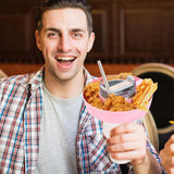 Maxbell Snack Bowl for 40oz Cup Resuable Durable Snack Rings for Home Office Camping Pink