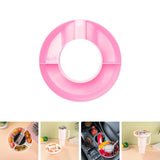 Maxbell Snack Bowl for 40oz Cup Resuable Durable Snack Rings for Home Office Camping Pink