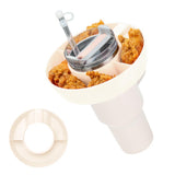 Maxbell Snack Bowl for 40oz Cup Resuable Durable Snack Rings for Home Office Camping Beige