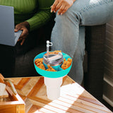 Maxbell Snack Bowl for 40oz Cup Resuable Durable Snack Rings for Home Office Camping Blue