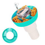 Maxbell Snack Bowl for 40oz Cup Resuable Durable Snack Rings for Home Office Camping Blue