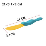 Maxbell Mixing Batter Scraper Sauce Jar Silicone Scraper for Baking Stirring Cooking Style A