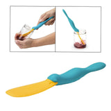 Maxbell Mixing Batter Scraper Sauce Jar Silicone Scraper for Baking Stirring Cooking Style A