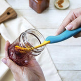 Maxbell Mixing Batter Scraper Sauce Jar Silicone Scraper for Baking Stirring Cooking Style B