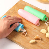 Maxbell Silicone Garlic Peeler Effortlessly Easy Quick to Peeled Garlic Peeling Tube Blue