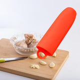 Maxbell Silicone Garlic Peeler Effortlessly Easy Quick to Peeled Garlic Peeling Tube Red