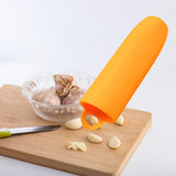 Maxbell Silicone Garlic Peeler Effortlessly Easy Quick to Peeled Garlic Peeling Tube Yellow