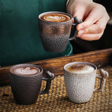 Maxbell Pottery Coffee Mugs 86ml Drinkware Hot Chocolate Mug for Home Wedding Office gold and black