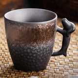 Maxbell Pottery Coffee Mugs 86ml Drinkware Hot Chocolate Mug for Home Wedding Office gold and black