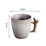 Maxbell Pottery Coffee Mugs 86ml Drinkware Hot Chocolate Mug for Home Wedding Office white