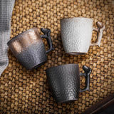Maxbell Pottery Coffee Mugs 86ml Drinkware Hot Chocolate Mug for Home Wedding Office white