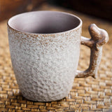 Maxbell Pottery Coffee Mugs 86ml Drinkware Hot Chocolate Mug for Home Wedding Office white