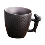 Maxbell Pottery Coffee Mugs 86ml Drinkware Hot Chocolate Mug for Home Wedding Office black