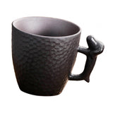 Maxbell Pottery Coffee Mugs 86ml Drinkware Hot Chocolate Mug for Home Wedding Office black
