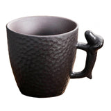 Maxbell Pottery Coffee Mugs 86ml Drinkware Hot Chocolate Mug for Home Wedding Office black