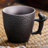 Maxbell Pottery Coffee Mugs 86ml Drinkware Hot Chocolate Mug for Home Wedding Office black