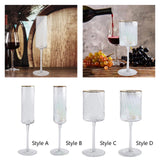 Maxbell Champagne Goblet Gift Decorative Wine Glasses for Bars Outdoor Events Picnic Style A