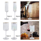 Maxbell Champagne Goblet Gift Decorative Wine Glasses for Bars Outdoor Events Picnic Style A