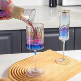 Maxbell Champagne Goblet Gift Decorative Wine Glasses for Bars Outdoor Events Picnic Style A