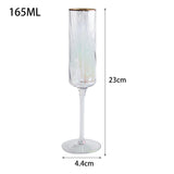 Maxbell Champagne Goblet Gift Decorative Wine Glasses for Bars Outdoor Events Picnic Style B