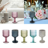 Maxbell Wine Goblet Elegant Champagne Tumbler for Daily Use Anniversary Friends Gift Violet
