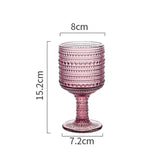 Maxbell Wine Goblet Elegant Champagne Tumbler for Daily Use Anniversary Friends Gift Violet