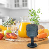 Maxbell Wine Goblet Elegant Champagne Tumbler for Daily Use Anniversary Friends Gift Blue