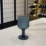 Maxbell Wine Goblet Elegant Champagne Tumbler for Daily Use Anniversary Friends Gift Blue