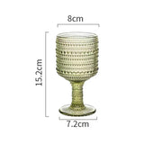 Maxbell Wine Goblet Elegant Champagne Tumbler for Daily Use Anniversary Friends Gift Green