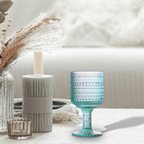 Maxbell Wine Goblet Elegant Champagne Tumbler for Daily Use Anniversary Friends Gift Light Blue