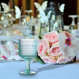 Maxbell Wine Goblet Elegant Champagne Tumbler for Daily Use Anniversary Friends Gift Light Blue