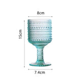 Maxbell Wine Goblet Elegant Champagne Tumbler for Daily Use Anniversary Friends Gift Light Blue