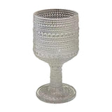 Maxbell Wine Goblet Elegant Champagne Tumbler for Daily Use Anniversary Friends Gift White