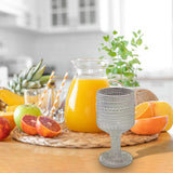 Maxbell Wine Goblet Elegant Champagne Tumbler for Daily Use Anniversary Friends Gift White