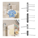 Maxbell Swivel Towel Rack No Punching Swings Out Towel Rack for Wall Bathroom Kitchen A