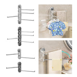 Maxbell Swivel Towel Rack No Punching Swings Out Towel Rack for Wall Bathroom Kitchen A