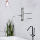 Maxbell Swivel Towel Rack No Punching Swings Out Towel Rack for Wall Bathroom Kitchen A