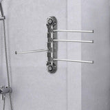 Maxbell Swivel Towel Rack No Punching Swings Out Towel Rack for Wall Bathroom Kitchen B