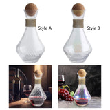 Maxbell Red Wine Decanter Handmade Glass Decanter for Restaurant Outdoor Events Cafe Style A